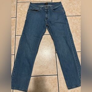 Lee Blue Straight Jeans Classic Fit   Regular Size 32x30